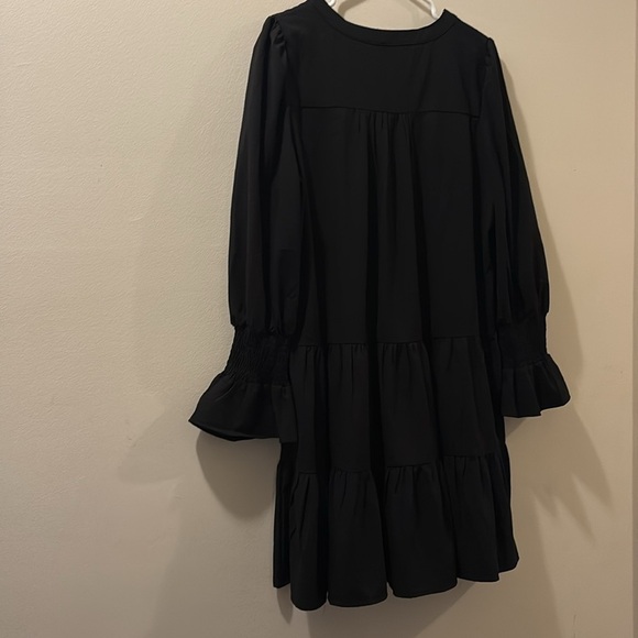 Pomander Place Black Tiered dress - size XL - Longsleeve - great condition - Picture 5 of 5